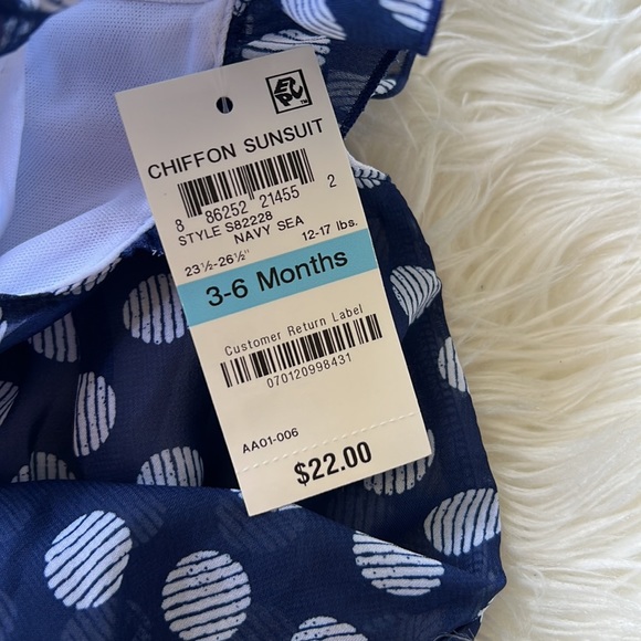 first impressions baby girl Sunsuit polka dot 3-6 - Picture 3 of 6